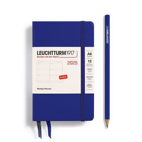 Leuchtturm, Grey, Planners, Art & School, 2025, A6, Pocket, Weekly, Ink, 816317